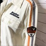 Harley Davidson  Stripe Sleeve Button Up Shirt Shacket Women’s Size Large Photo 3
