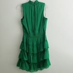1. State  Smocked Halter Sleeveless Mini Ruffle Dress Photo 5