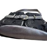 B Makowsky B. Makowsky Womens Black & Silver Leather Hobo Handbag Purse SKU 7813 Photo 3