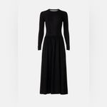 Thakoon Drop Waist Midi Dress Black Photo 9