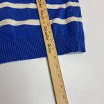Ralph Lauren Lauren Black Label Sweater Womens X Large Blue White Striped Anchor Photo 5