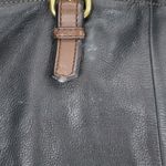 Fossil  Explorer Large Crossbody Shoulder Bag Carryall Tote Black Fold-Over Purse Photo 2