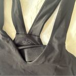 Alo Yoga V-Neck Black Sports Bra Photo 1