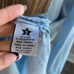 Celebrity Pink Faux Denim Button Down Shirt Photo 2