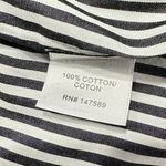 Robert Rodriguez  Cold Shoulder Shirt Mini Dress Women's 4 Black White Striped Photo 5