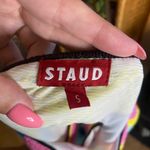 STAUD Rainbow Stripe Crochet Lumison Top Pink Photo 6