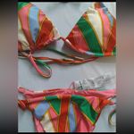 Cult Gaia  Estella in Vintage Stripe Print   Set S
Colorful Striped Bikini Set Photo 4