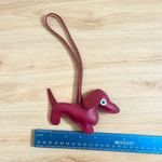 Ena Dog Synthetic Leather Handbag Charm Bag Red Photo 3