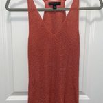 Ann Taylor  Petite Women’s Metallic Tank Top V-neck Stretchy Slim Size Med Petite Photo 0