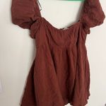 Princess Polly  Lorna Gauze Romper Brown Size 10 Photo 5