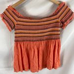 Coco + Jaimeson  Francesca's Collection Smocked Top Medium Photo 3