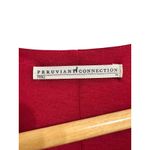 Peruvian Connection  celeste jersey midi dress‎ Long Sleeve Tie Waist size Medium Photo 3