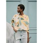 Sézane NWT Sezane Isadora Jumper in Flowers Mohair Wool Blend Sweater M Photo 3