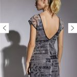 Urban Outfitters black grey and silver sequin mini dress with side slit Photo 2