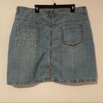 Crest Jeans The Collection Distressed Embellished Denim Skirt Sz: 23/24 Blue Size undefined Photo 1