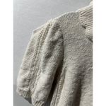 Universal Threads Universal Thread Knit Top XS Short Sleeve Peter Pan Collar Pullover Beige Photo 3