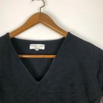 Madewell  Texture & Thread Long Sleeve Tie-front Black Top Photo 5