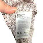 Reiss Kelsie Metallic Tie Neck Top Pink Blouse Size US 6 Photo 13