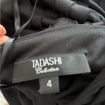 Tadashi Shoji  100% Silk A-Line Little Pleated Accents Halter Neck Dress Sz 4 Photo 6