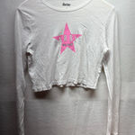 PacSun Barbie Ski Club Long Sleeve Crop Top - Size L Photo 0