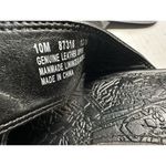 Timberland  Sandals‎ Women's Size 10M Black Strap Leather Slip On Heel (87318) Photo 6