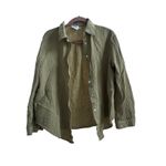 Princess Polly Sage Green Gauze Cotton Long Sleeve Button Down Oversize Shirt Photo 1