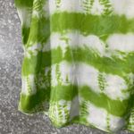 Dress Barn Green & White Tie Dye Stripe Silky Feel Blouse - Size XL - Scoop Neck Photo 2