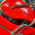 Sexy Y2K Neon Sandals Orange Size 8 Photo 1