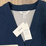 Spanx AirEssentials Striped Cardigan in Midnight Navy and Porcelain NWT Photo 5