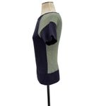 See By Chloe Knit Top Short Sleeve Contract Back Purple Lime Green Size US 4 Photo 4