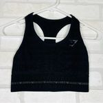Gymshark  VISION SPORTS BRA, Medium Support,  Black w/logo, Size‎ Small Photo 3