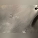 Neiman Marcus NWOT‎  Silver- Gray Leather Tote Bag Photo 6