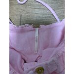 Free People  Wink My Way Top Square neck pink puff sleeve top Photo 6