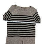 525 America black & light brown knit sweater sz small Black Photo 4