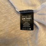 POL NWOT  Cream Floral Embroidered Top w/front+back embroidery. Size Large Photo 2