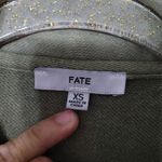 FATE Lightweight Military Swing Jacket Oversized Pockets Army Green Size XS Photo 8