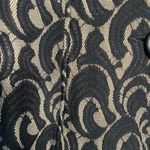 CAbi Cardigan Limited Edition Arabesque Lace Size Small S Black Tan Office Party Photo 3