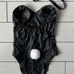 Leather Bodysuit Bunny/Mouse Costume Medium 0232 Black Photo 1