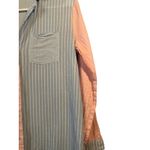 Cynthia Rowley  Blue Pink Striped Cotton Button Down Sleep PJ Shirt Women Sz S Photo 7