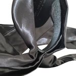 Elina Linardaki Satin Tie Up Gloria Black Leather Beaded Sandals size 35 US 5 Photo 8