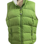 L.L. Bean Women's Green Goose Down Puffer Vest Sz XL Outdoor Hiking Full Zip Photo 0