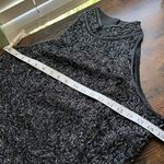 Vintage Elegant Black and Silver Women's Top formal sleeveless evening wear Size L Photo 6