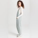 Free People  Intown Mint Striped Jumpsuit Size Small NWT Photo 1