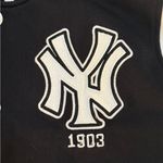 New York Mets‎ Cotton Button Up Made in Japan Size Large Black Photo 3