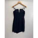 Liv Foster Strapless Twill Cocktail Mini Dress Size Small Black NWT Photo 4