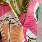 Sara Campbell Dress Pink Abstract Floral Brocade Daisy Shift Dress Sz 10 EUC Photo 6