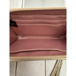 Coach Poppy Madras Sequined Pink Canvas Crossbody With Matching Wallet 9x7” EUC Photo 6