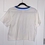 NWT Warm Fun Let’s Go On Vacation Rainbow Tomboy Tee Blue Size XS Photo 3