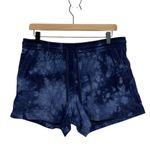 Athleta Farallon Shorts Drawstring Waist in Crystal Blue Tie Dye - Size M Photo 3