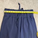 Free People Beach Cropped Wide Leg Terry Pants Celestial Indigo Blue XS Photo 5